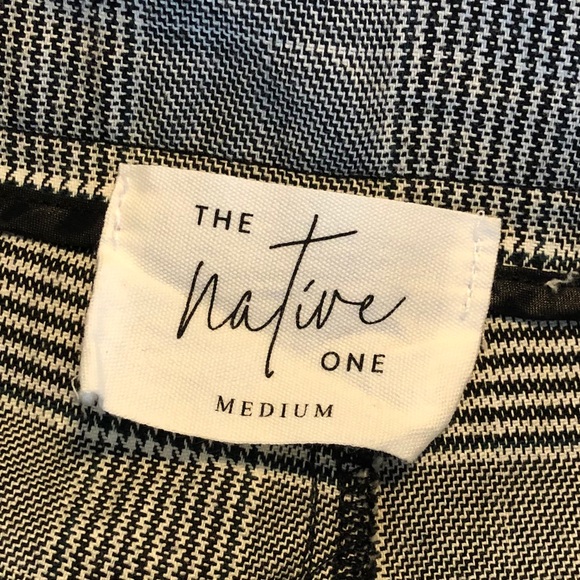The Native One black plaid herringbone pants - Picture 4 of 4